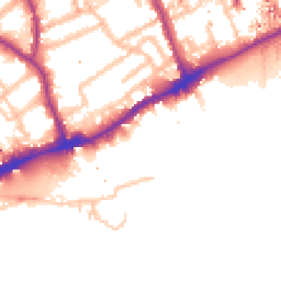 Daytime road noise heatmap for TW8 0BY