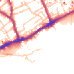 Daytime road noise heatmap for TW8 0BZ
