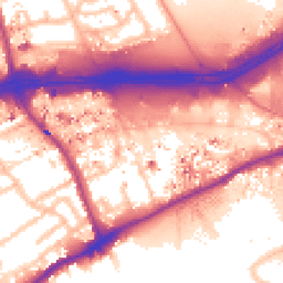 Daytime road noise heatmap for TW8 0DA
