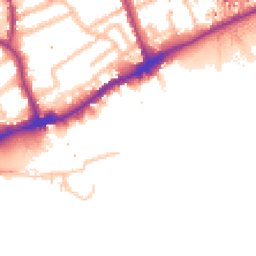 Daytime road noise heatmap for TW8 0DD