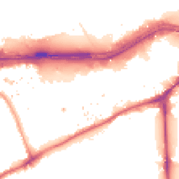 Night-time road noise heatmap for TW8 0DF