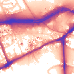 Daytime road noise heatmap for TW8 0DG
