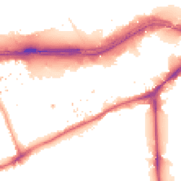 Night-time road noise heatmap for TW8 0DG