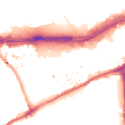Night-time road noise heatmap for TW8 0DH