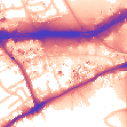 Daytime road noise heatmap for TW8 0DL