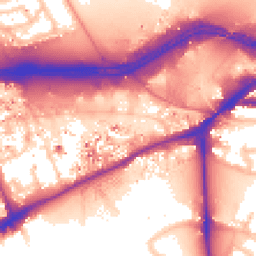 Daytime road noise heatmap for TW8 0DP