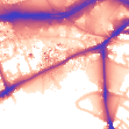 Daytime road noise heatmap for TW8 0DT