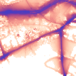 Daytime road noise heatmap for TW8 0DU