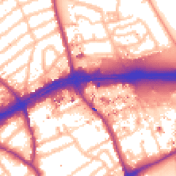 Daytime road noise heatmap for TW8 0GA
