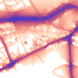 Daytime road noise heatmap for TW8 0HL