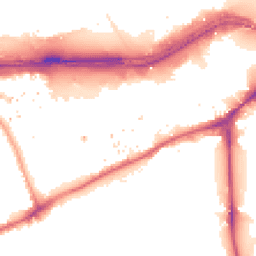 Night-time road noise heatmap for TW8 0HL
