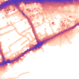 Daytime road noise heatmap for TW8 0JX