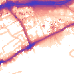 Daytime road noise heatmap for TW8 0JZ