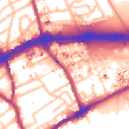 Daytime road noise heatmap for TW8 0LE