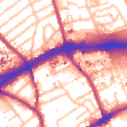 Daytime road noise heatmap for TW8 0LL