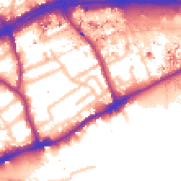 Daytime road noise heatmap for TW8 0NN