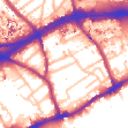 Daytime road noise heatmap for TW8 0PB