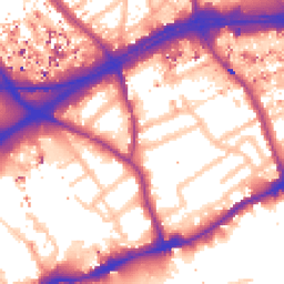 Daytime road noise heatmap for TW8 0PD