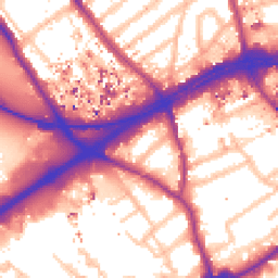 Daytime road noise heatmap for TW8 0QS