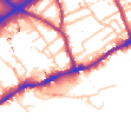 Daytime road noise heatmap for TW8 8AR
