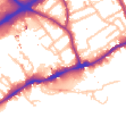 Daytime road noise heatmap for TW8 8BN