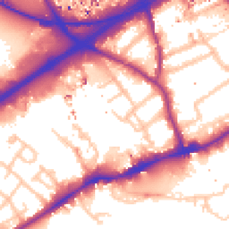 Daytime road noise heatmap for TW8 8BS