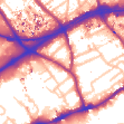 Daytime road noise heatmap for TW8 8DN