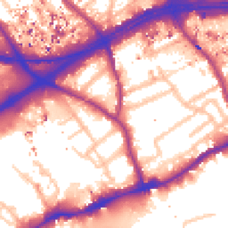 Daytime road noise heatmap for TW8 8DW