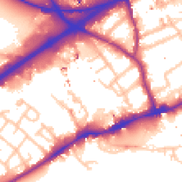 Daytime road noise heatmap for TW8 8ER