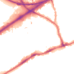 Night-time road noise heatmap for TW8 8ER