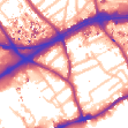 Daytime road noise heatmap for TW8 8FA