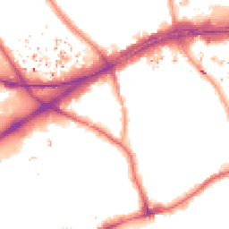 Night-time road noise heatmap for TW8 8FA