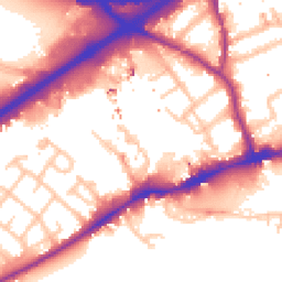 Daytime road noise heatmap for TW8 8FB
