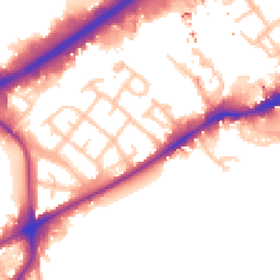 Daytime road noise heatmap for TW8 8FT