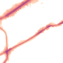 Night-time road noise heatmap for TW8 8FT