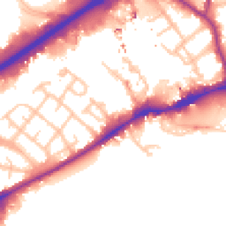 Daytime road noise heatmap for TW8 8JN
