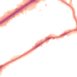 Night-time road noise heatmap for TW8 8JN