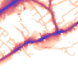 Daytime road noise heatmap for TW8 8LL