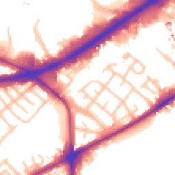 Daytime road noise heatmap for TW8 8NN