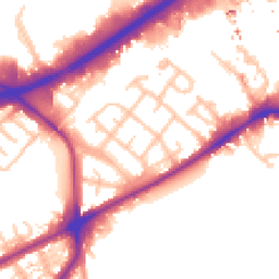 Daytime road noise heatmap for TW8 8NS