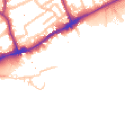 Daytime road noise heatmap for TW8 8QH