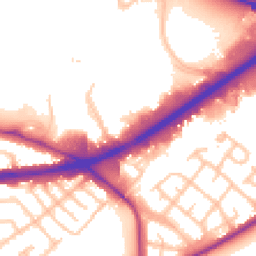 Daytime road noise heatmap for TW8 9GP