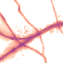 Night-time road noise heatmap for TW8 9JG