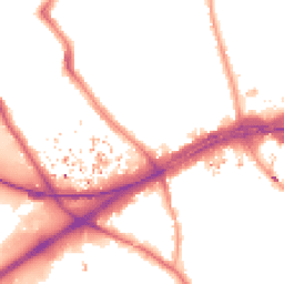 Night-time road noise heatmap for TW8 9LZ