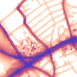 Daytime road noise heatmap for TW8 9NH