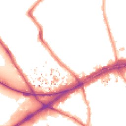 Night-time road noise heatmap for TW8 9NH