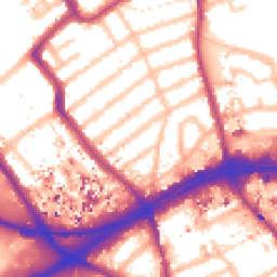 Daytime road noise heatmap for TW8 9NR