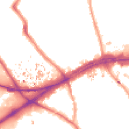 Night-time road noise heatmap for TW8 9NT