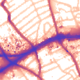 Daytime road noise heatmap for TW8 9PG