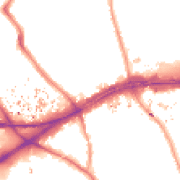 Night-time road noise heatmap for TW8 9PG